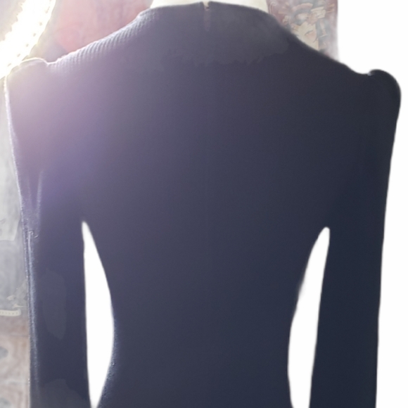 St.John Signature Santana Knit Black Tie Gala Bejewled Sheer Neckline Dog Show S - Picture 13 of 14